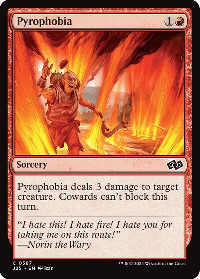 2024 Magic: The Gathering: Foundations Jumpstart (J25) - Pyrophobia (#587, Common) (, Lightly Played)
