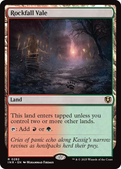 2025 Magic: The Gathering: Innistrad Remastered (INR) - Rockfall Vale (#282, Rare) (Foil, Near Mint)