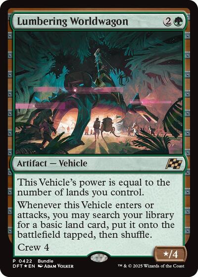 2026 Magic: The Gathering: Unique and Miscellaneous Promos (UMP) - Lumbering Worldwagon (DFT Bundle) (#422, Promo) (Foil, Near Mint)
