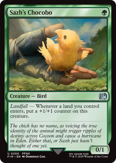 2025 Magic: The Gathering: FINAL FANTASY (FIN) - Sazh's Chocobo (#200, Uncommon)