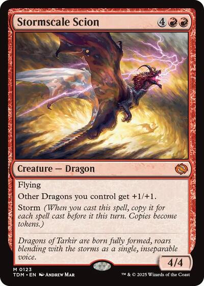 2025 Magic: The Gathering: Tarkir: Dragonstorm (TDM) - Stormscale Scion (#123, Mythic Rare) (, Near Mint)