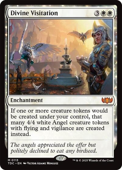 2025 Magic: The Gathering: Commander: Tarkir: Dragonstorm (TDC) - Divine Visitation (#113, Mythic Rare) (, Lightly Played)
