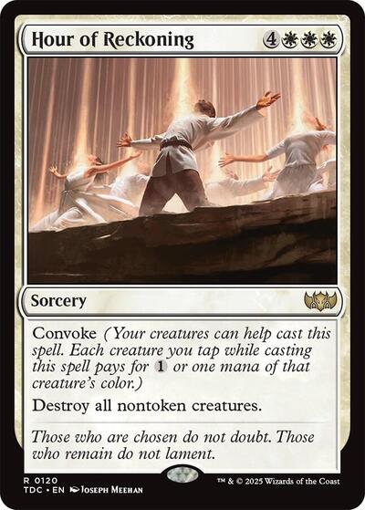 2025 Magic: The Gathering: Commander: Tarkir: Dragonstorm (TDC) - Hour of Reckoning (#120, Rare) (, Near Mint)