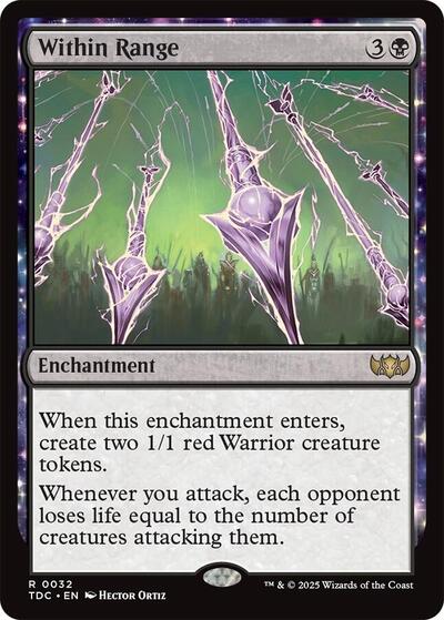2025 Magic: The Gathering: Commander: Tarkir: Dragonstorm (TDC) - Within Range (#32, Rare) (, Lightly Played)