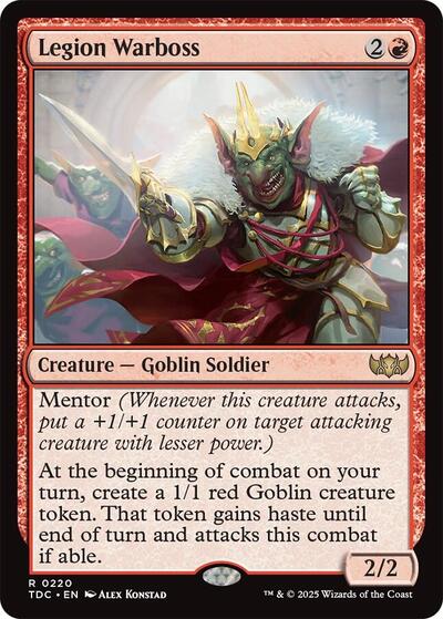2025 Magic: The Gathering: Commander: Tarkir: Dragonstorm (TDC) - Legion Warboss (#220, Rare) (, Lightly Played)