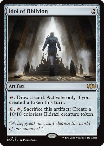 2025 Magic: The Gathering: Commander: Tarkir: Dragonstorm (TDC) - Idol of Oblivion (#319, Rare) (, Near Mint)