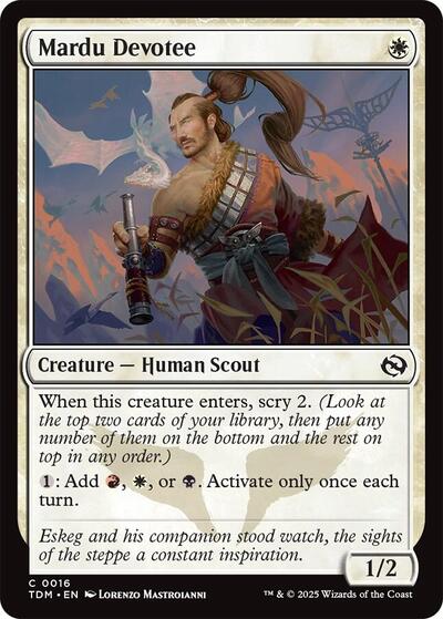 2025 Magic: The Gathering: Tarkir: Dragonstorm (TDM) - Mardu Devotee (#16, Common) (, Near Mint)