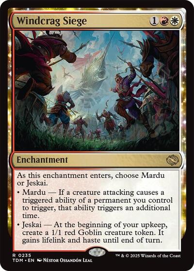 2025 Magic: The Gathering: Tarkir: Dragonstorm (TDM) - Windcrag Siege (#235, Rare) (, Near Mint)
