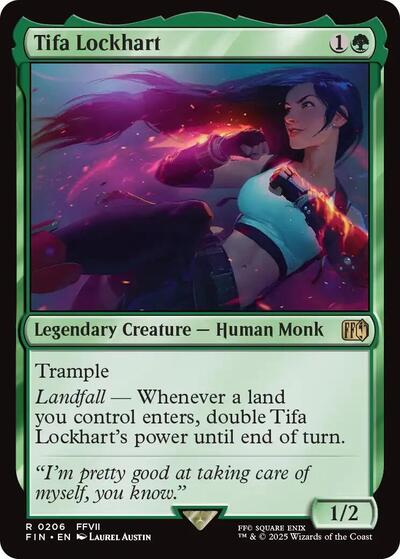 2025 Magic: The Gathering: FINAL FANTASY (FIN) - Tifa Lockhart (#206, Rare) (, Lightly Played)