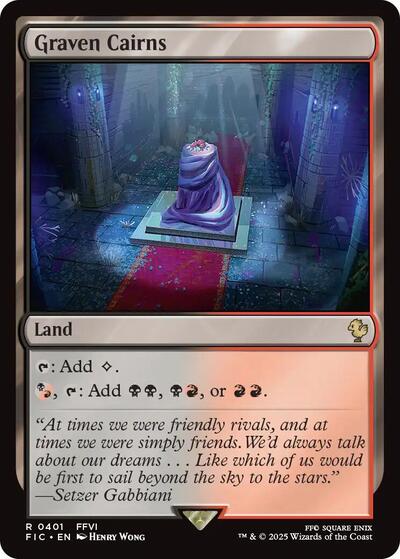 2025 Magic: The Gathering: Commander: FINAL FANTASY (FIC) - Graven Cairns (#401, Rare) (, Lightly Played)