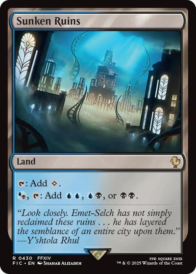 2025 Magic: The Gathering: Commander: FINAL FANTASY (FIC) - Sunken Ruins (#430, Rare) (, Near Mint)