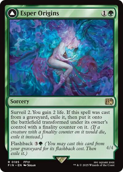 2025 Magic: The Gathering: FINAL FANTASY (FIN) - Esper Origins (#185, Rare)