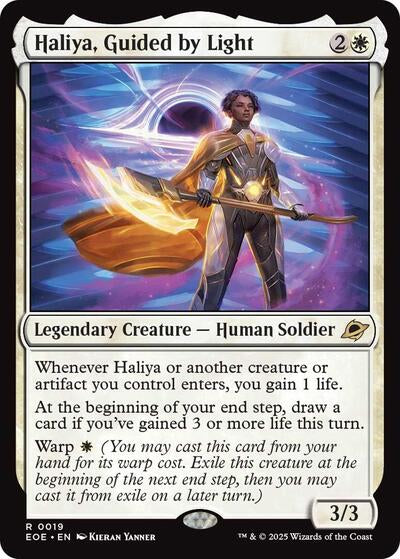 2025 Magic: The Gathering: Edge of Eternities (EOE) - Haliya, Guided by Light (#19, Rare) (, Lightly Played)