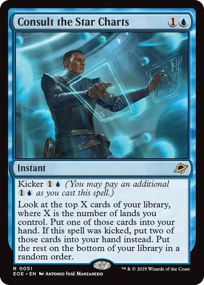 2025 Magic: The Gathering: Edge of Eternities (EOE) - Consult the Star Charts (#51, Rare) (, Lightly Played)