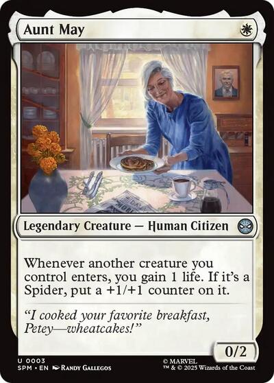 2025 Magic: The Gathering: Marvel's Spider-Man (SPM) - Aunt May (#3, Uncommon) (Foil, Near Mint)