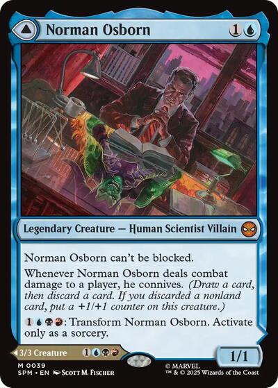 2025 Magic: The Gathering: Marvel's Spider-Man (SPM) - Norman Osborn (#39, Mythic Rare) (, Near Mint)
