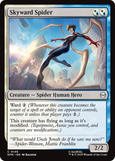2025 Magic: The Gathering: Marvel's Spider-Man (SPM) - Skyward Spider (#146, Common) (Foil, Near Mint)