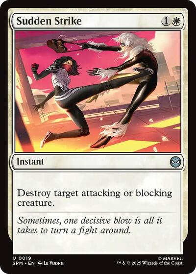 2025 Magic: The Gathering: Marvel's Spider-Man (SPM) - Sudden Strike (#19, Uncommon) (, Lightly Played)