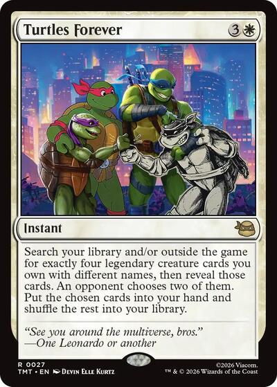 2026 Magic: The Gathering: Teenage Mutant Ninja Turtles (TMT) - Turtles Forever (#27, Rare) (, Lightly Played)