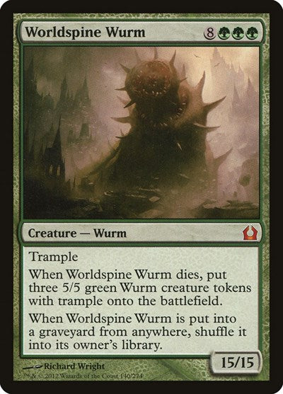 2012 Magic: The Gathering: Return to Ravnica (RTR) - Worldspine Wurm (#140, Mythic Rare) (, Near Mint)