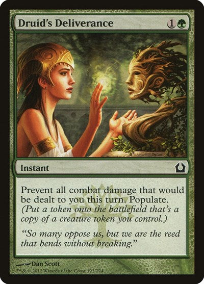 2012 Magic: The Gathering: Return to Ravnica (RTR) - Druids Deliverance (#123, Common) (, Moderately Played)