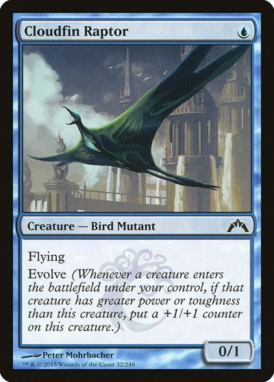 2013 Magic: The Gathering: Gatecrash (GTC) - Cloudfin Raptor (#32, Common) (, Moderately Played)