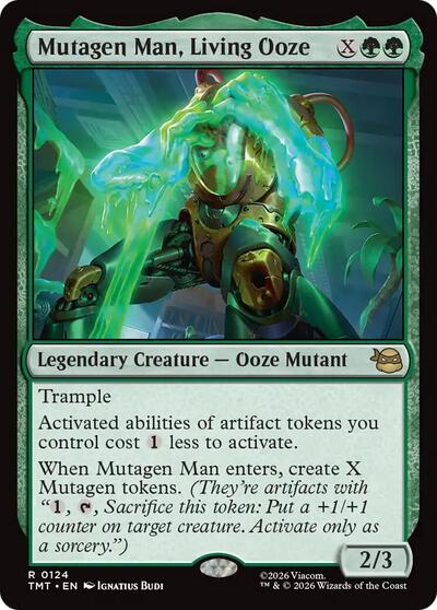2026 Magic: The Gathering: Teenage Mutant Ninja Turtles (TMT) - Mutagen Man, Living Ooze (#124, Rare) (, Near Mint)