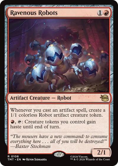 2026 Magic: The Gathering: Teenage Mutant Ninja Turtles (TMT) - Ravenous Robots (#106, Rare) (, Near Mint)