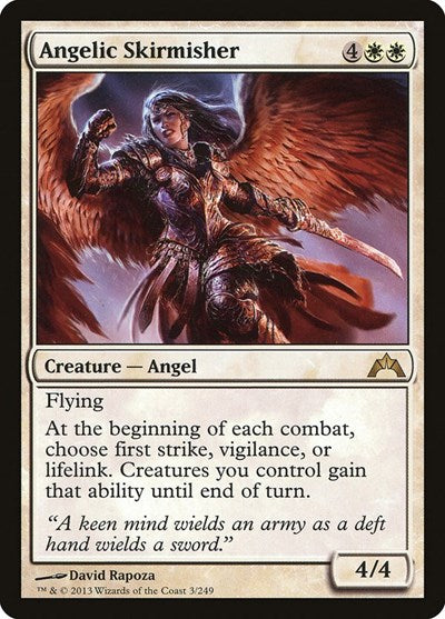 2013 Magic: The Gathering: Gatecrash (GTC) - Angelic Skirmisher (#3, Rare) (, Near Mint)