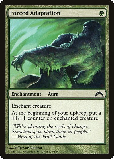 2013 Magic: The Gathering: Gatecrash (GTC) - Forced Adaptation (#120, Common) (, Moderately Played)