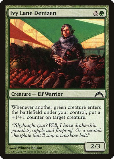 2013 Magic: The Gathering: Gatecrash (GTC) - Ivy Lane Denizen (#125, Common) (, Moderately Played)