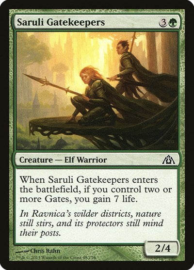 2013 Magic: The Gathering: Dragon's Maze (DGM) - Saruli Gatekeepers (#48, Common) (, Lightly Played)