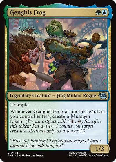 2026 Magic: The Gathering: Teenage Mutant Ninja Turtles (TMT) - Genghis Frog (#148, Uncommon) (, Lightly Played)
