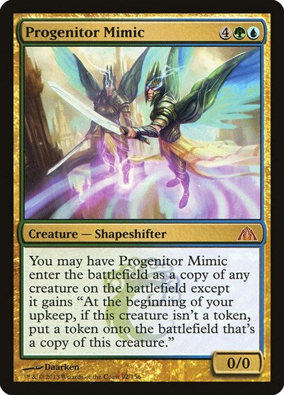 2013 Magic: The Gathering: Dragon's Maze (DGM) - Progenitor Mimic (#92, Mythic Rare) (, Moderately Played)