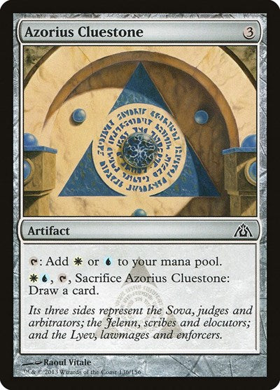 2013 Magic: The Gathering: Dragon's Maze (DGM) - Azorius Cluestone (#136, Common) (, Lightly Played)