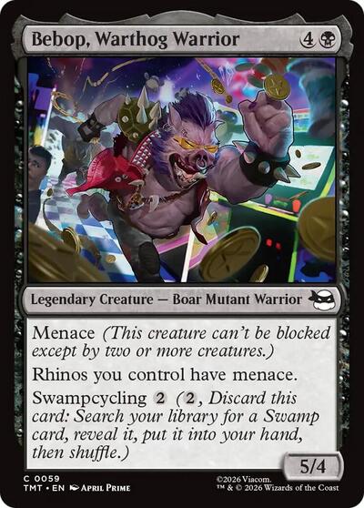 2026 Magic: The Gathering: Teenage Mutant Ninja Turtles (TMT) - Bebop, Warthog Warrior (#59, Common) (, Lightly Played)