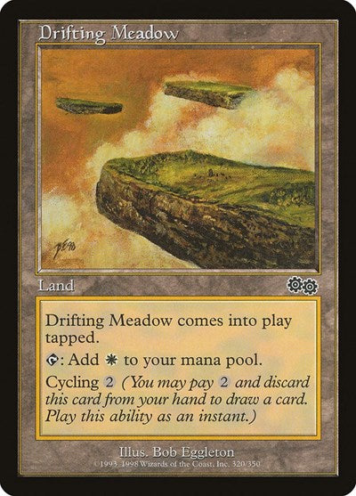 1998 Magic: The Gathering: Urza's Saga (USG) - Drifting Meadow (#320, Common) (, Moderately Played)