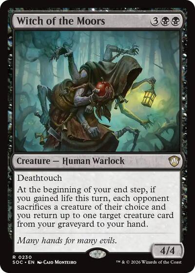2026 Magic: The Gathering: Commander: Secrets of Strixhaven (SOC) - Witch of the Moors (#230, Rare) (, Lightly Played)