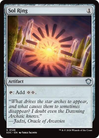 2026 Magic: The Gathering: Commander: Secrets of Strixhaven (SOC) - Sol Ring (#128, Uncommon) (, Near Mint)