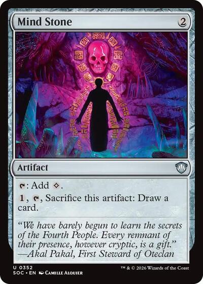 2026 Magic: The Gathering: Commander: Secrets of Strixhaven (SOC) - Mind Stone (#352, Uncommon) (, Lightly Played)