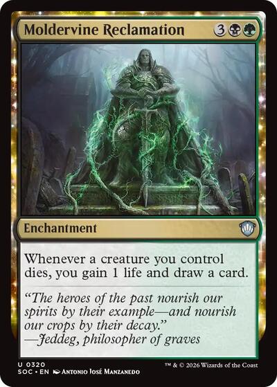 2026 Magic: The Gathering: Commander: Secrets of Strixhaven (SOC) - Moldervine Reclamation (#320, Uncommon) (, Lightly Played)