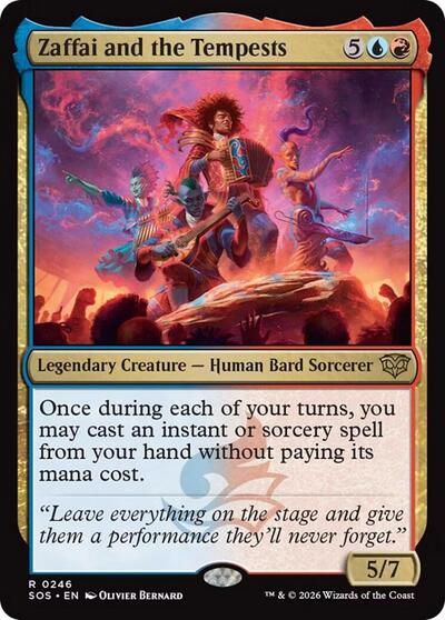 2026 Magic: The Gathering: Secrets of Strixhaven (SOS) - Zaffai and the Tempests (#246, Rare) (, Lightly Played)