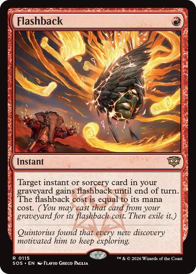 2026 Magic: The Gathering: Secrets of Strixhaven (SOS) - Flashback (#115, Rare) (, Near Mint)