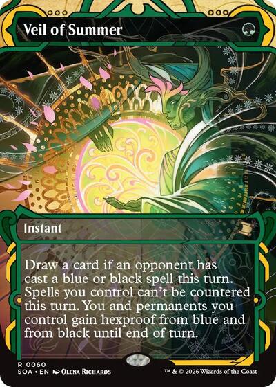 2026 Magic: The Gathering: Secrets of Strixhaven: Mystical Archive (SOA) - Veil of Summer (#60, Rare) (, Near Mint)