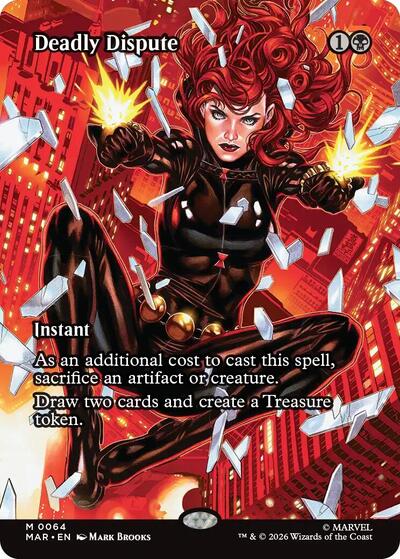 2025 Magic: The Gathering: Marvel Universe Eternal-Legal (MAR) - Deadly Dispute (Borderless) (#64, Mythic Rare) (, Near Mint)