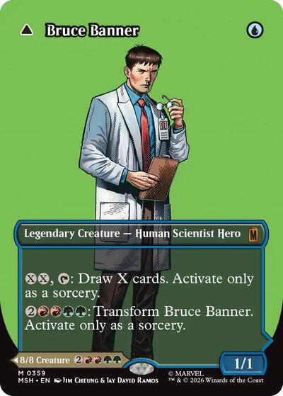 2026 Magic: The Gathering: Marvel Super Heroes (MSH) - Bruce Banner (Borderless) (0359) (#359, Mythic Rare) (, Near Mint)