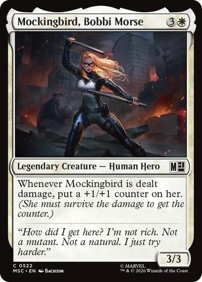 2026 Magic: The Gathering: Commander: Marvel Super Heroes (MSC) - Mockingbird, Bobbi Morse (0522) (#522, Common) (, Lightly Played)