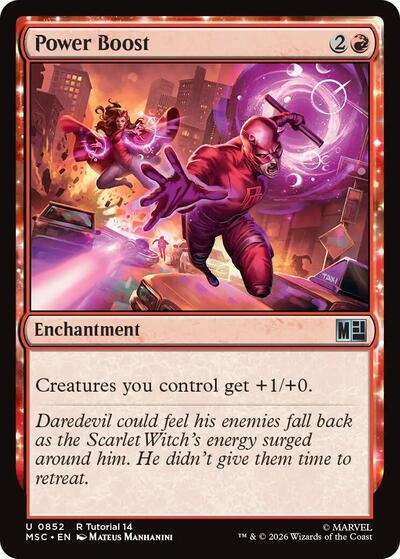 2026 Magic: The Gathering: Commander: Marvel Super Heroes (MSC) - Power Boost (0852) (#852, Uncommon) (, Near Mint)