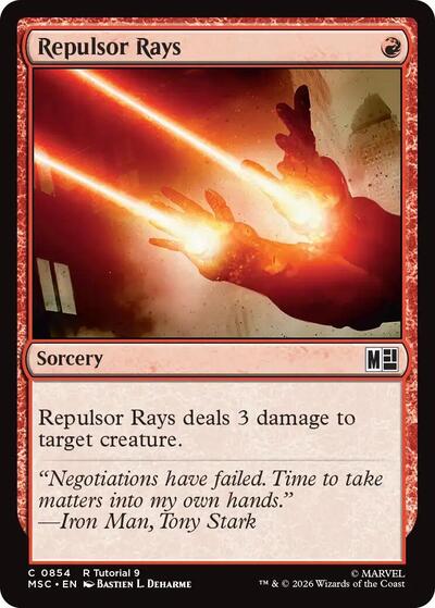 2026 Magic: The Gathering: Commander: Marvel Super Heroes (MSC) - Repulsor Rays (0854) (#854, Common) (, Near Mint)
