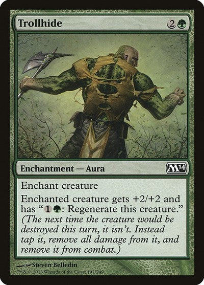 2013 Magic: The Gathering: Magic 2014 (M14) (M14) - Trollhide (#197, Common) (, Lightly Played)